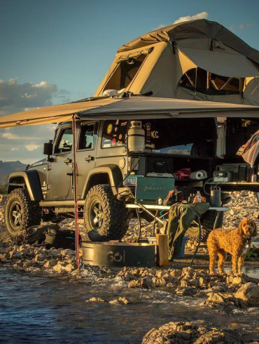 Camping in a Jeep